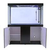 300L Aquarium Komplettset mit Unterschrank und schwarzem Kies