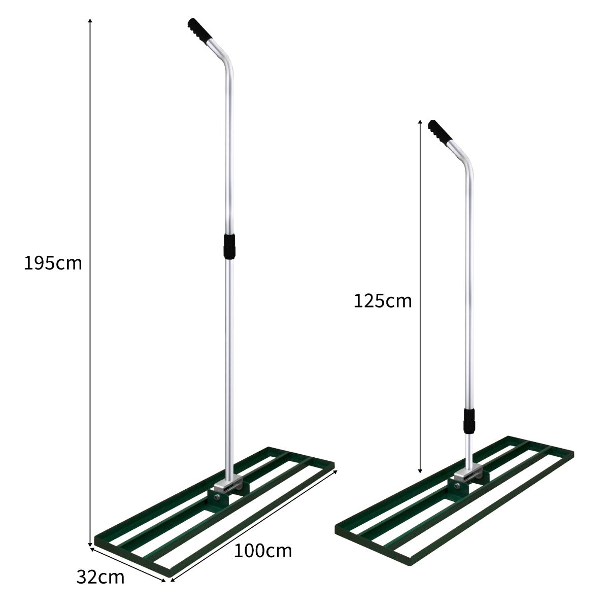 T-Mech Rasenrakel 100cm – Grün