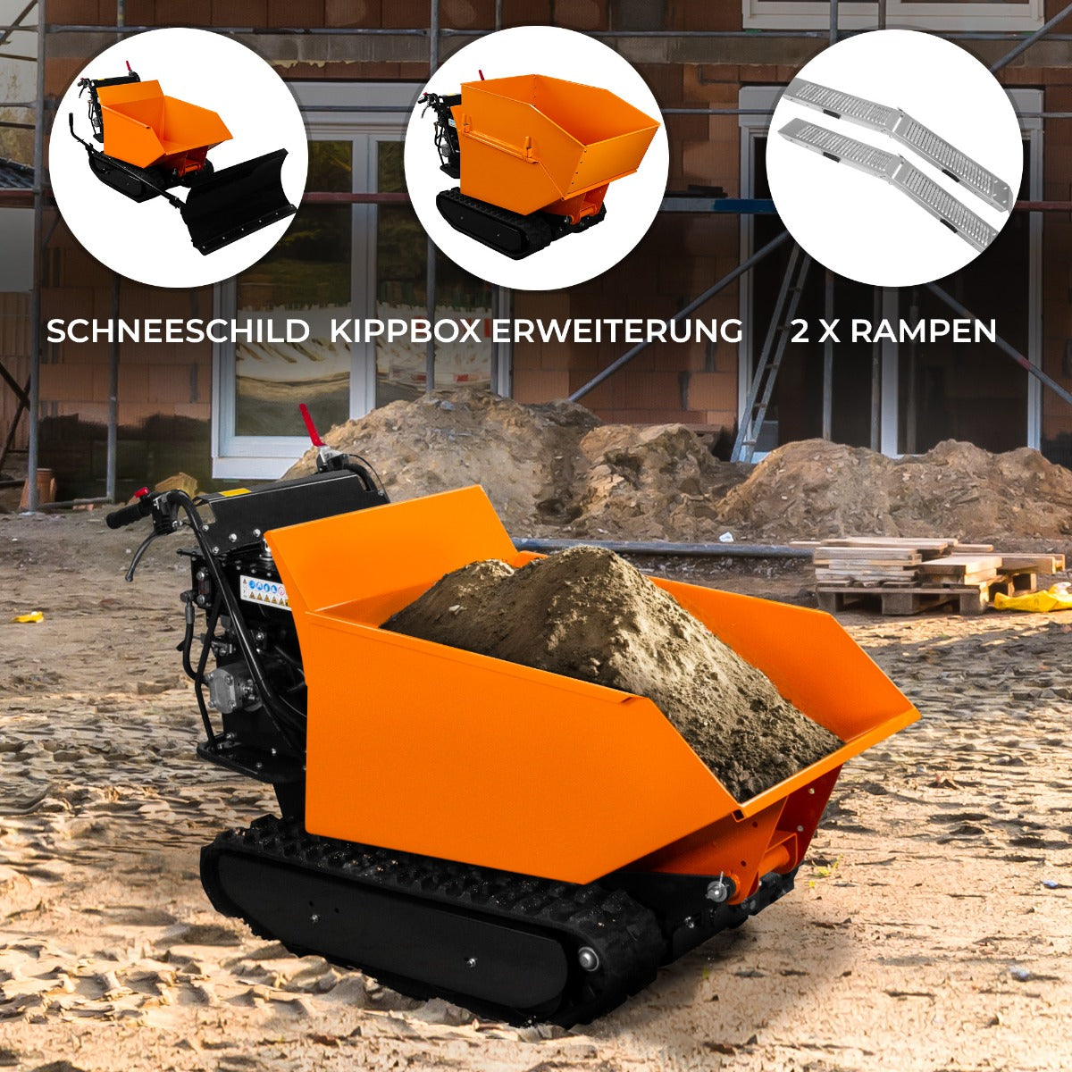 Mini Dumper mit Raupenantrieb