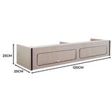 Wohnwagen Hängeschrank mit schwarzem Rand – 120cm x 25cm x 25cm