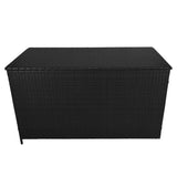 Rattan Kissenbox - Schwarz