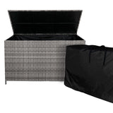 Rattan Kissenbox - Grau