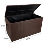 Rattan Kissenbox - Braun