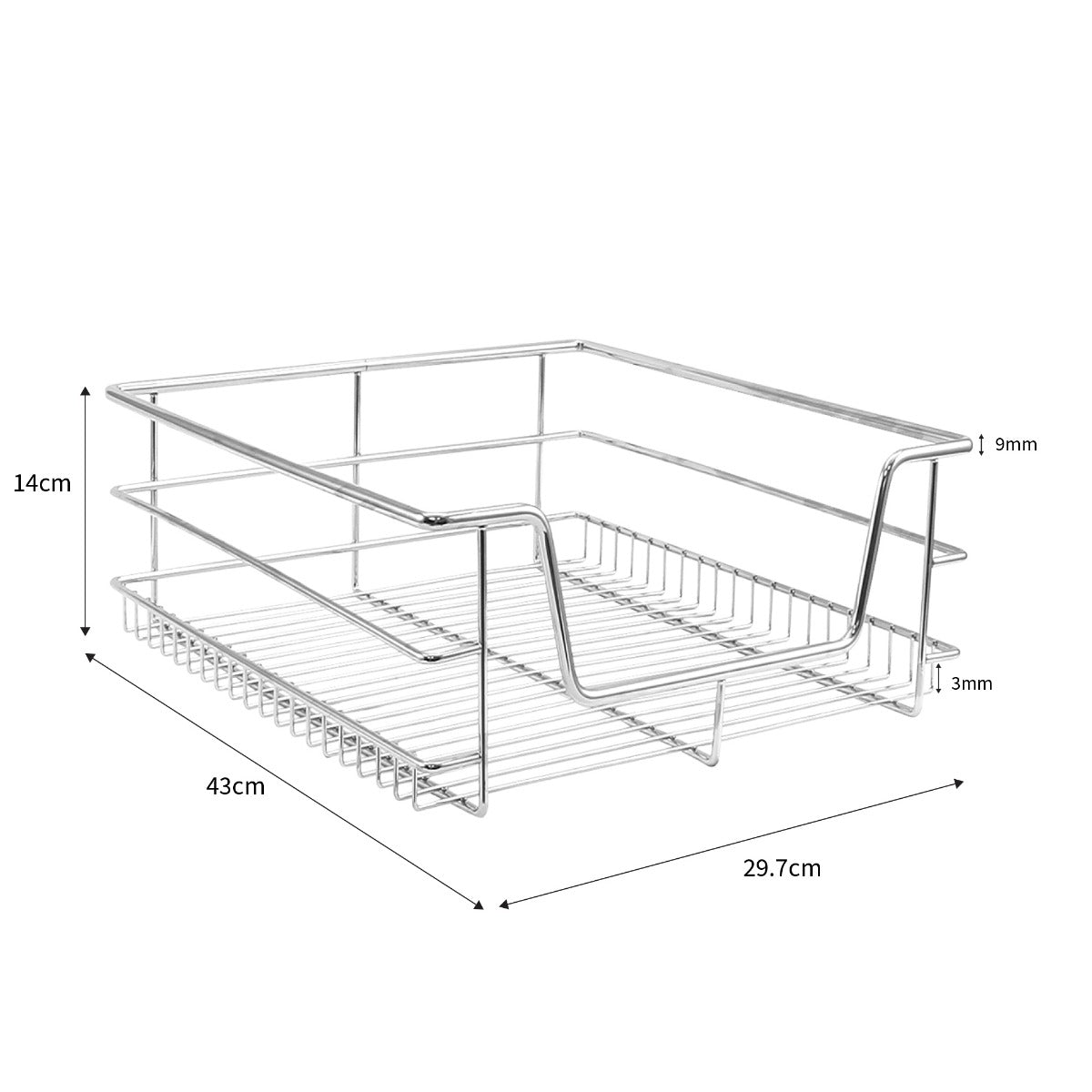 6 x KuKoo Ausziehbare Küchenschublade - Für 40cm breite Schränke