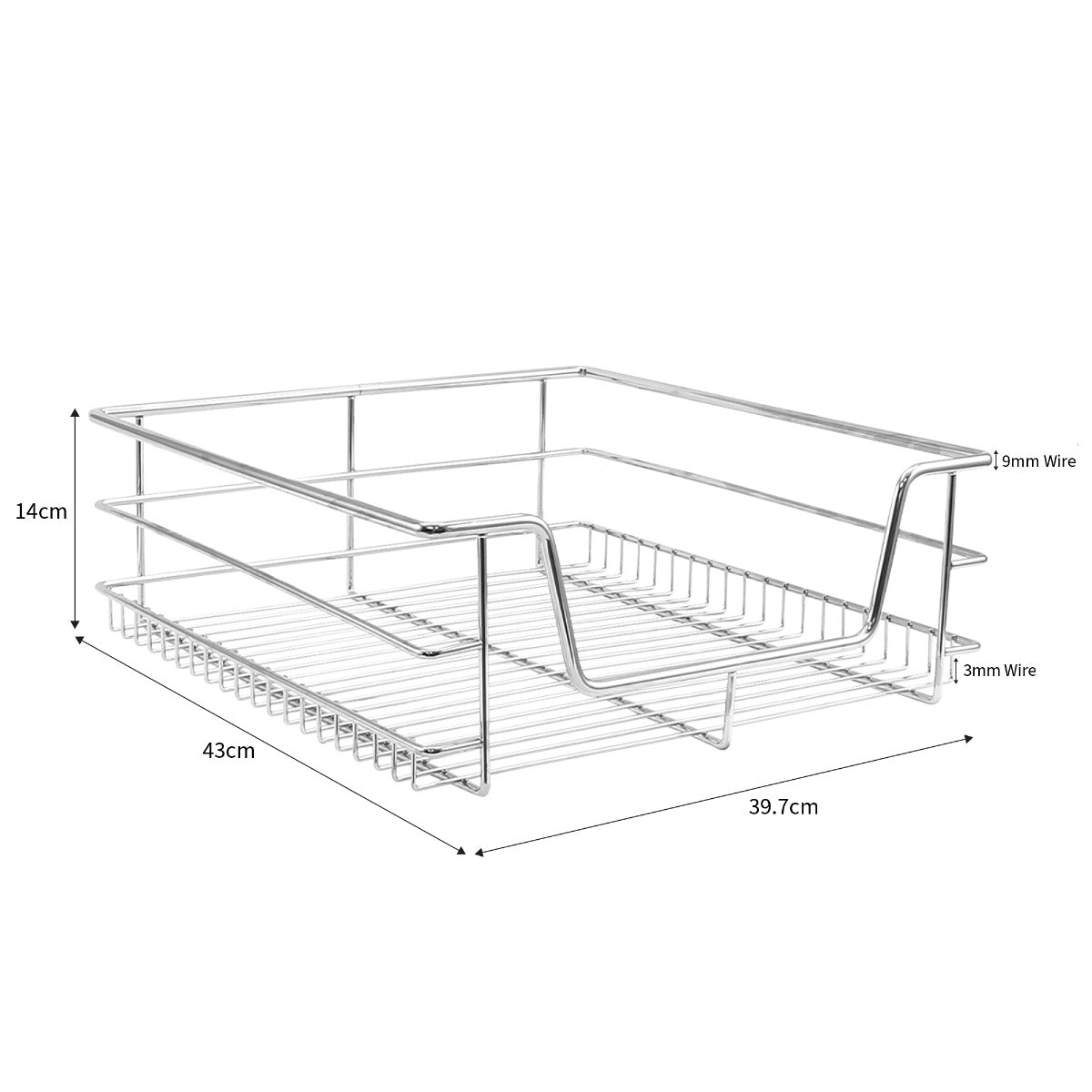 4 x KuKoo Ausziehbare Küchenschublade - Für 50cm breite Schränke