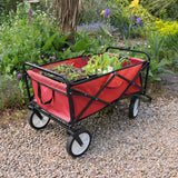 Faltbarer Gartenwagen – Rot