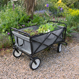 Faltbarer Gartenwagen – Grau