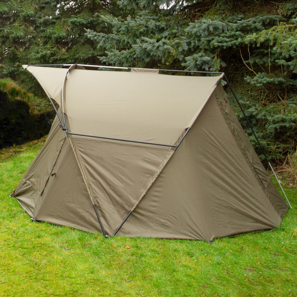 2 Mann Bivvy Angelzelt / 300cm mit Überwurf