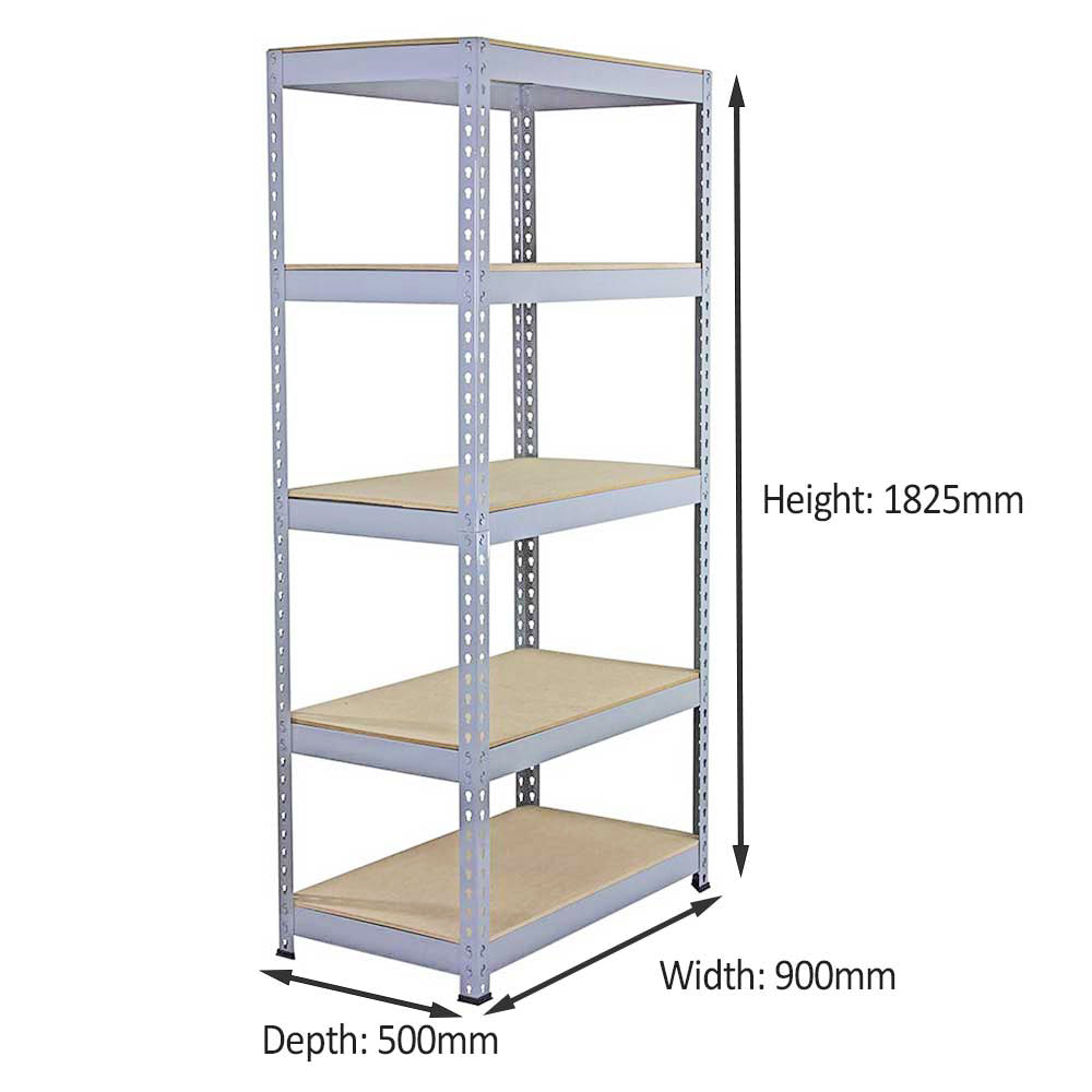 3 x Q-Rax 90cm Lagerregal Grau