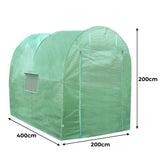 Polytunnel 19mm 4m x 2m mit Regale